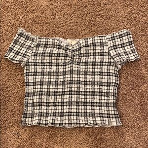 Off the shoulder crop top